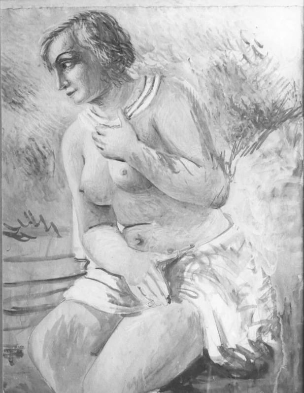 Giorgio De Chirico - Bagnante seduta, Raccolta Casa Rodolfo Siviero, Firenze